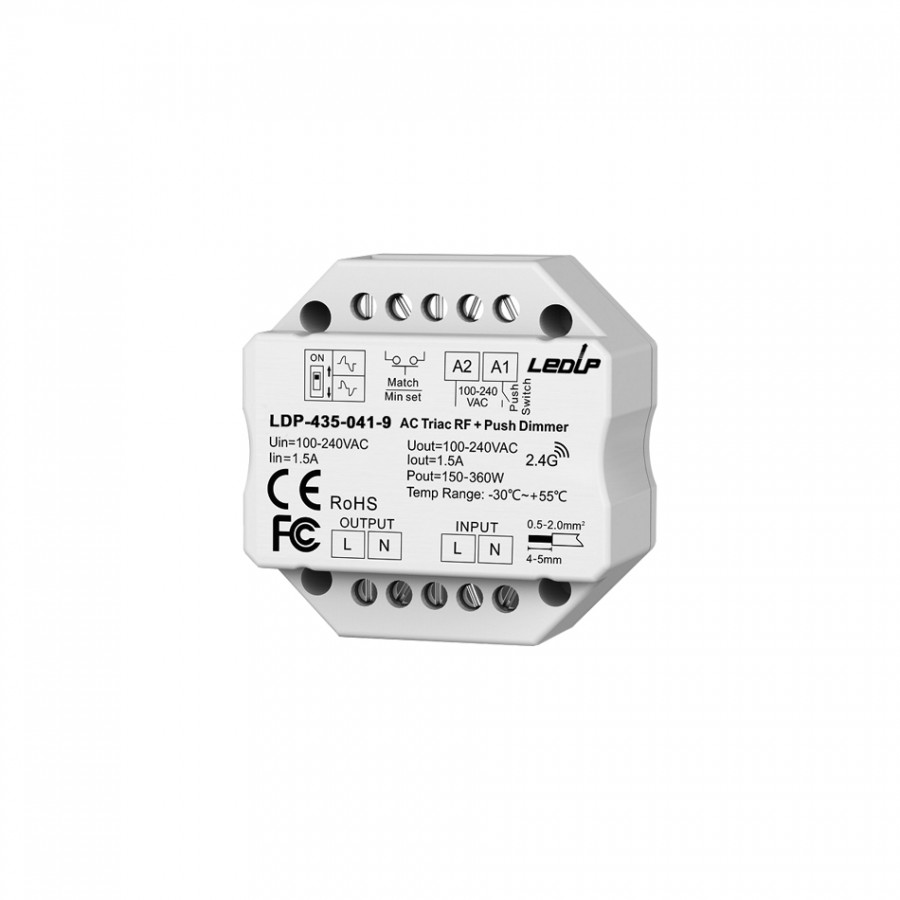 DIMMER 230V | RF + AC PUSH