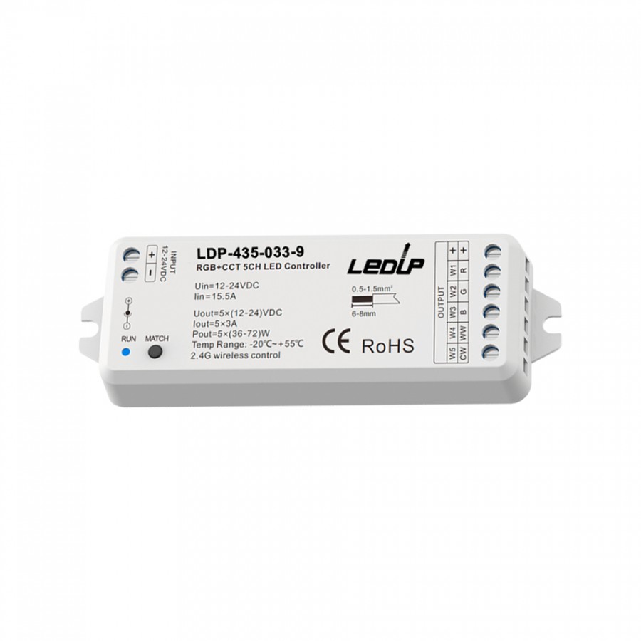 Controlador RGB + CCT | RF