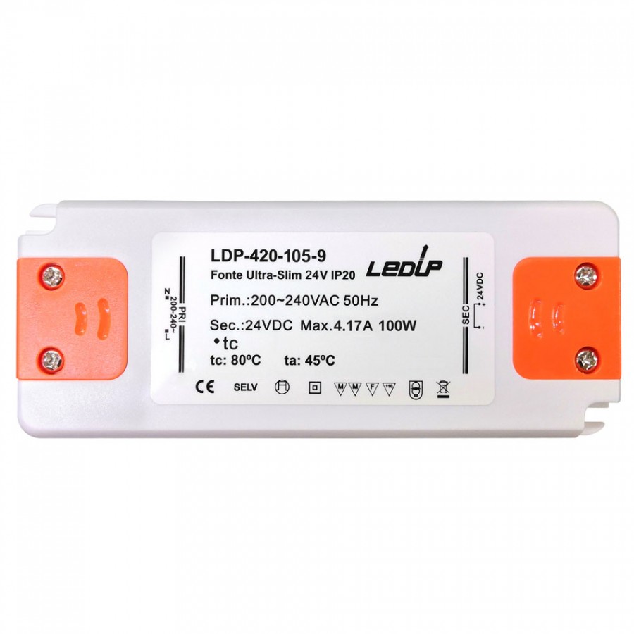 Fonte ULTRA SLIM 4.17A 100W | 24Vdc