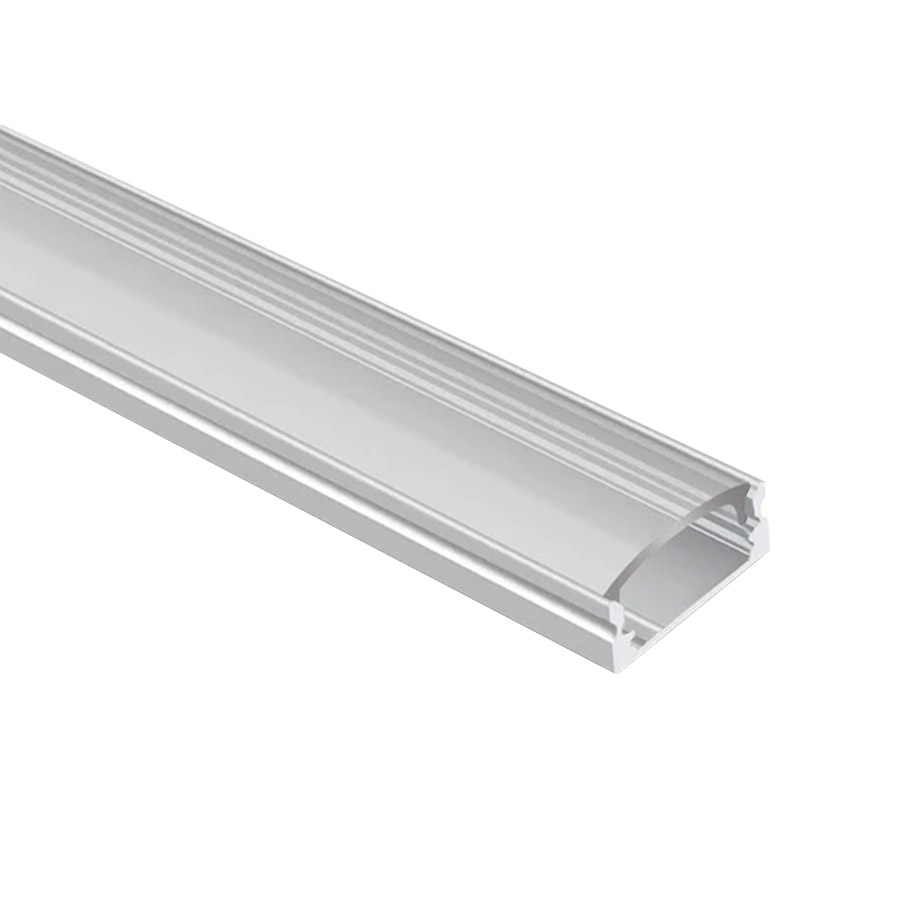 Perfil em U Baixo | Difusor Transparente