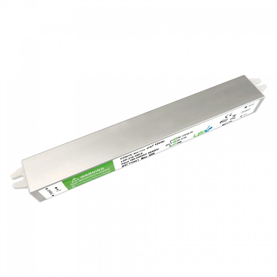 Fonte Metal IP67  2.5A 30W | 12Vdc