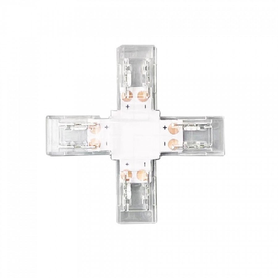 Conector em X para Fita COB LED de 10mm
