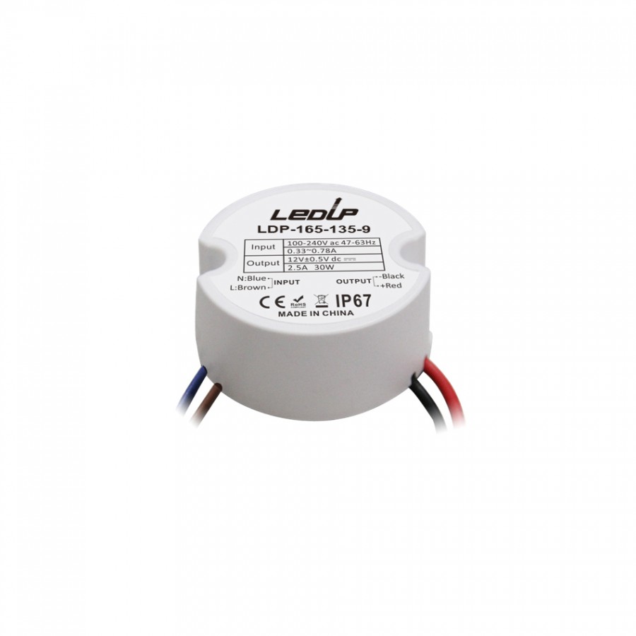 Fonte Cilíndrica IP67 30W 1.25A | 24Vdc