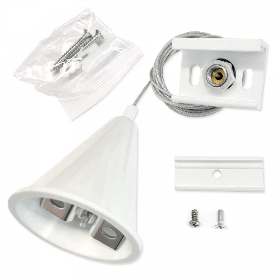 KIT de Suspensão | Calha Electrificada 4 vias (Branco)