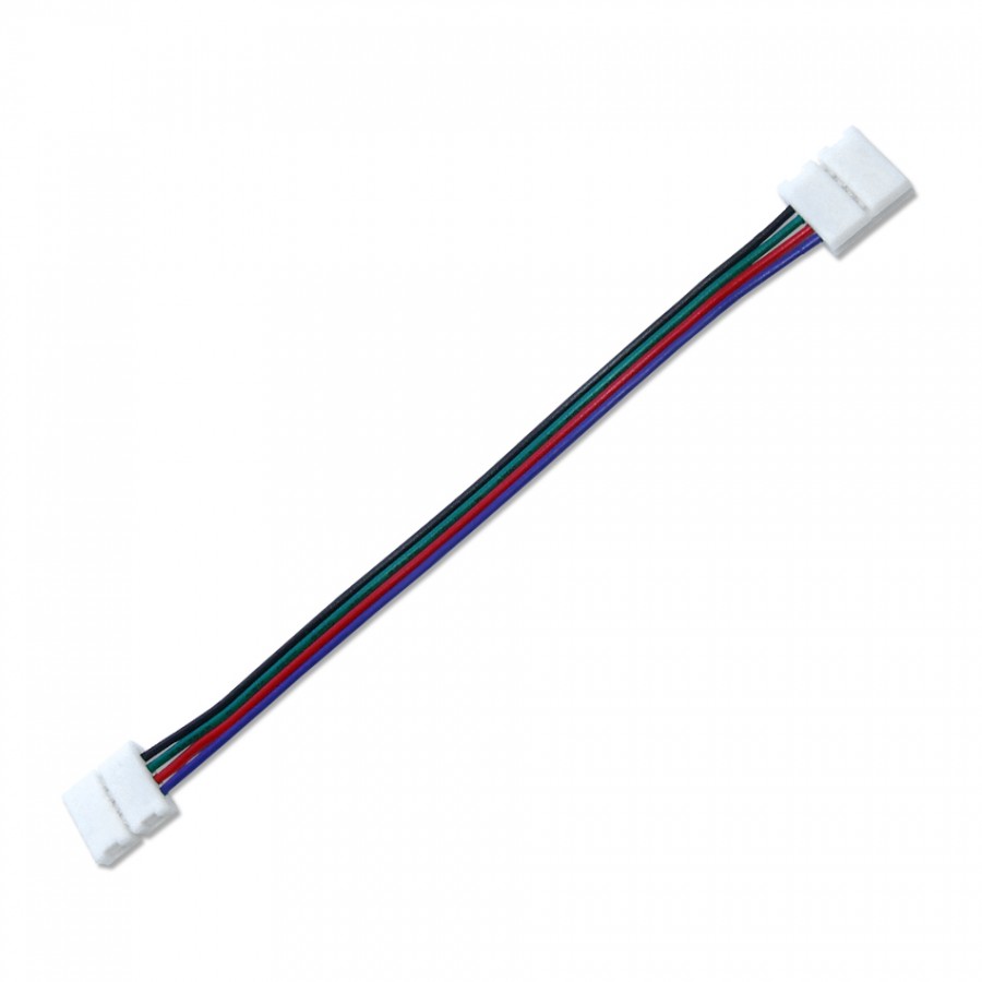 Conector União em Fio p/ Fita RGB 10mm | 2 Clips